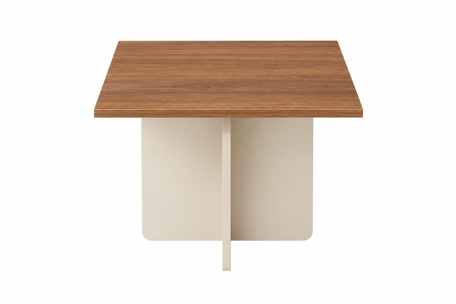 Table Basse / D'appoint Bicolore Piétement Croisé 70x45 cm